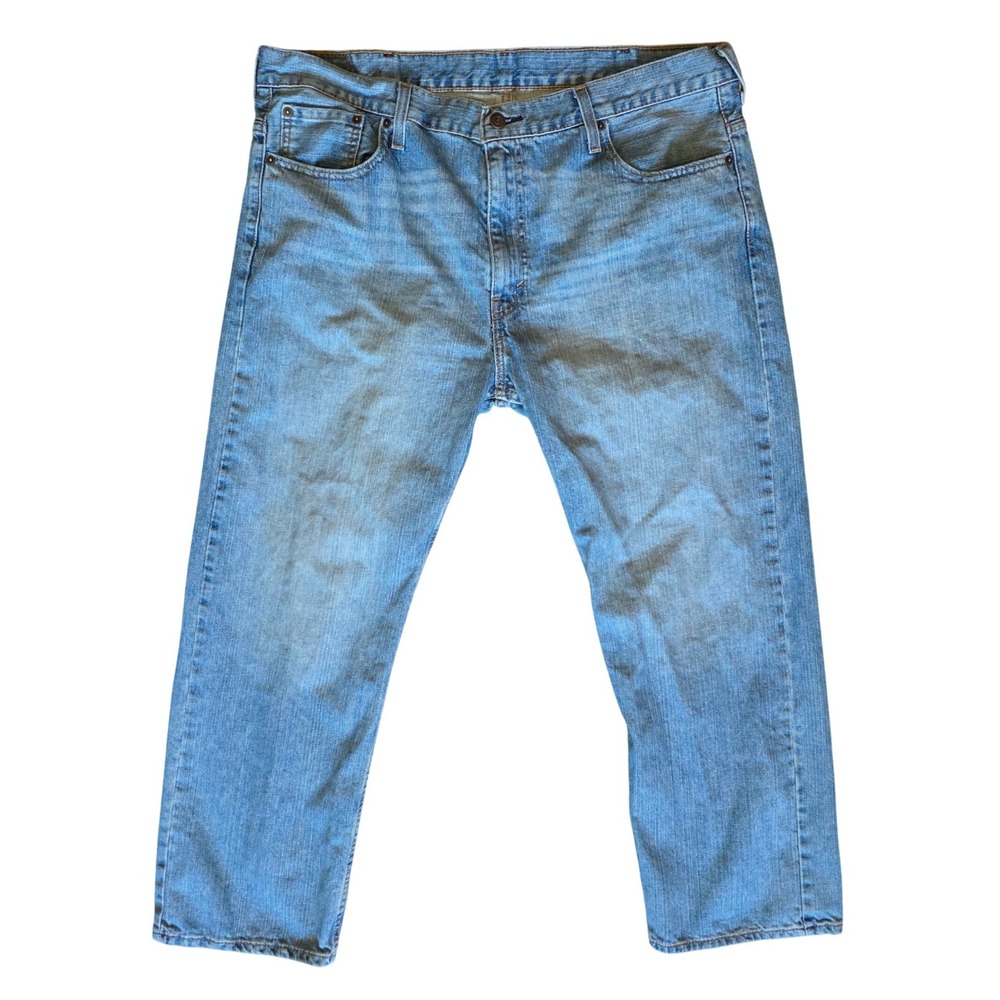 Levi's 569 Loose Straight Jeans 39x28 Light Wash Men's Relaxed Fit